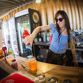 Cocktails an der Regattastrecke